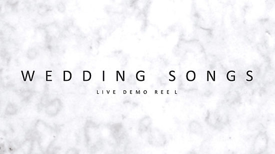 Live Demo Reel - Wedding Songs performed by Faye and Matt